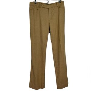Lauren Ralph Lauren Adelle Tan Houndstooth Dress Pants Size 10 Career